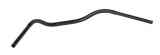 Beach Bar Without Cross Over Tube, Diameter 25,4 mm (1") Black, Width 940 Pullback 25,40 Height 80 mm