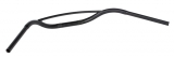 Venice Beach-bar Handlebar With Cross Over Tube, Diameter 25,4 mm (1"), Grip Area Diameter 22 mm (7/8"), Black, Width 940 Pullback 25,40 Height 80 mm