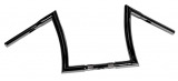 Handlebar Bad Ape hanger 12" Diameter 32mm, 25,4mm (1") Center Diameter,Black, Width 800 Pullback 150 Height 260 mm
