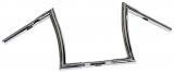 Handlebar Bad Ape hanger 14" Diameter 32mm, 25,4mm (1") Center Diameter,Chrome, Width 800 Pullback 150 Height 320 mm