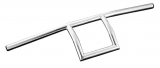 Handlebar Square Chrome Diameter 25,4mm (1"), Width 700 Pullback 80 Height 170 mm