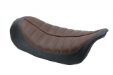 Solo Seat, Enzo, Brown, Black, FLHT 08-17, FLHR 08-17, FLHX 08-17, FLTR 08-17