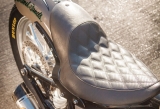 Solo Seat, Boss, Black, Softail 06-17 With 200mm Tire (Does Not Fit Combined With Tracker Rear Fender Kits)