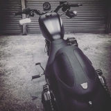 Seat, Cafe, Black , XL 04-19 (Without XL1200X, XL1200C, XL883C)