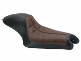 Seat, Cafe Enzo, Brown, XL 04-17 (Without XL1200X, XL1200C, XL883C)