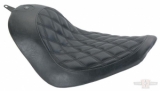 Solo Seat, Tracker Boss, Black, Softail 08-17 With 150mm Tire (Require Use Of Shorter Battery CCE# 890453,890454)