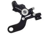 Brake Caliper, Rear, With Bracket, Contrast Cut, FLH 08-17, VRSC 08-17 (With 11,8"/300mm Disc)