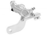 Brake Caliper, Rear, With Bracket, Chrome, FLH 08-17, VRSC 08-17 (With 11,8"/300mm Disc)