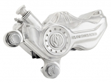 Brake Caliper, Front Right, Chrome, Dyna 00-17, Softail 00-14 (Without FSXTS), XL 00-13, XLH 00-13, FLH 00-07 (With 11,5" Disc), Vrod 02-05 (Without VRSCR)