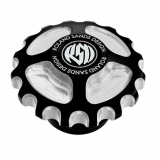 Gas Cap, Vented, Gear Drive, Contrast Cut, All HD 96-17 (Without Early 96 Models)
