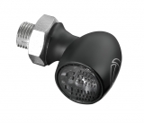 Turn Signal, Bullet Atto Dark LED, Black, Smoked Lens