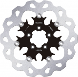 Brake Disc, Front Floated Wave, Black Carrier