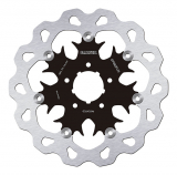 Brake Disc, Front Floated Wave, Black Carrier