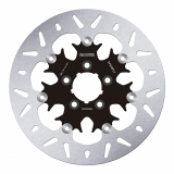 Brake Disc, Rear Floated, Black Carrier