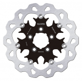 Brake Disc, Rear Floated Wave, Black Carrier