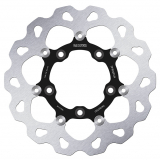 Brake Disc, Rear Floated Wave, Black Carrier