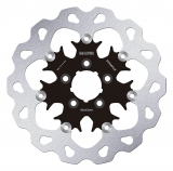 Brake Disc, Rear Floated Wave, Black Carrier