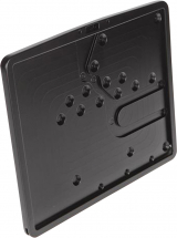 Thunderbike Down & Inside License Plate, 16 x 20 cm, Billet Aluminium, Matte Black