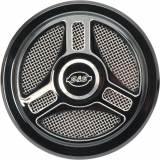 Cover,Air Cleaner,Tri-Spoke,Packaged,Gloss Black