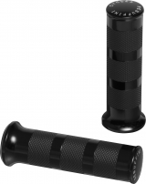 Grip Set, Zeta, Mller Internal Throttle (Closed), Black Anodized