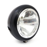 7" LED schwarzer Scheinwerfer für Harley-Davidson FLST Softail 86-17, mit E-Prüfzeichen