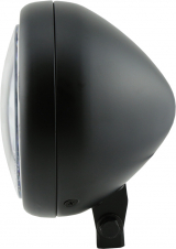 Pecos Type 7, 5 3/4" LED Headlight, Black, Bottom Mount