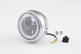 Capsule120, 4 1/2" LED Headlight, Chrome, Side-Mount