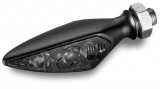 Rhombus S Dark Turn Signal FR/RL,  Tinted Lens, Black