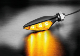 Rhombus S Dark Turn Signal FR/RL,  Tinted Lens, Black
