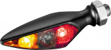 Rhombus S DF Dark Turn Signal/Taillight/Brake Light RR, Tinted Lens, Black