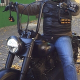 Fehling Schmaler Ape-Hanger, 50cm hoch, schwarz,1-1/4", 31.75mm für z.B.Harley Davidson 1-1/4" Riser