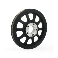 Riemenscheibe,Rear Belt Pulley 66-Tooth,20mm,Softail 07-11 Black