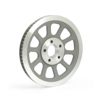 Riemenscheibe,Rear Belt Pulley 66-Tooth,20mm,Softail 07-11, Silver
