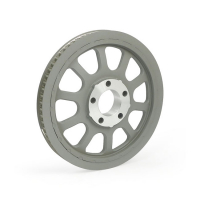 Riemenscheibe,Rear Belt Pulley 66-Tooth,20mm,Softail 07-11, Silver