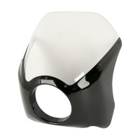 Cafe racer style mini fairing,schwarz,universell für Mid-und Wide-Glide