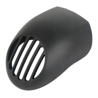 Upper headlamp fly fairing. With integrated headlamp grill