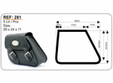 Leder-Schwingentasche für Harley Davidson Dyna Modelle ab 1991