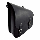Schwingentasche,Swingarmbag,schwarzes Leder,links, Softail bis 2017