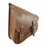 Schwingentasche,Swingarmbag,braunes Leder,links, Softail bis 2017